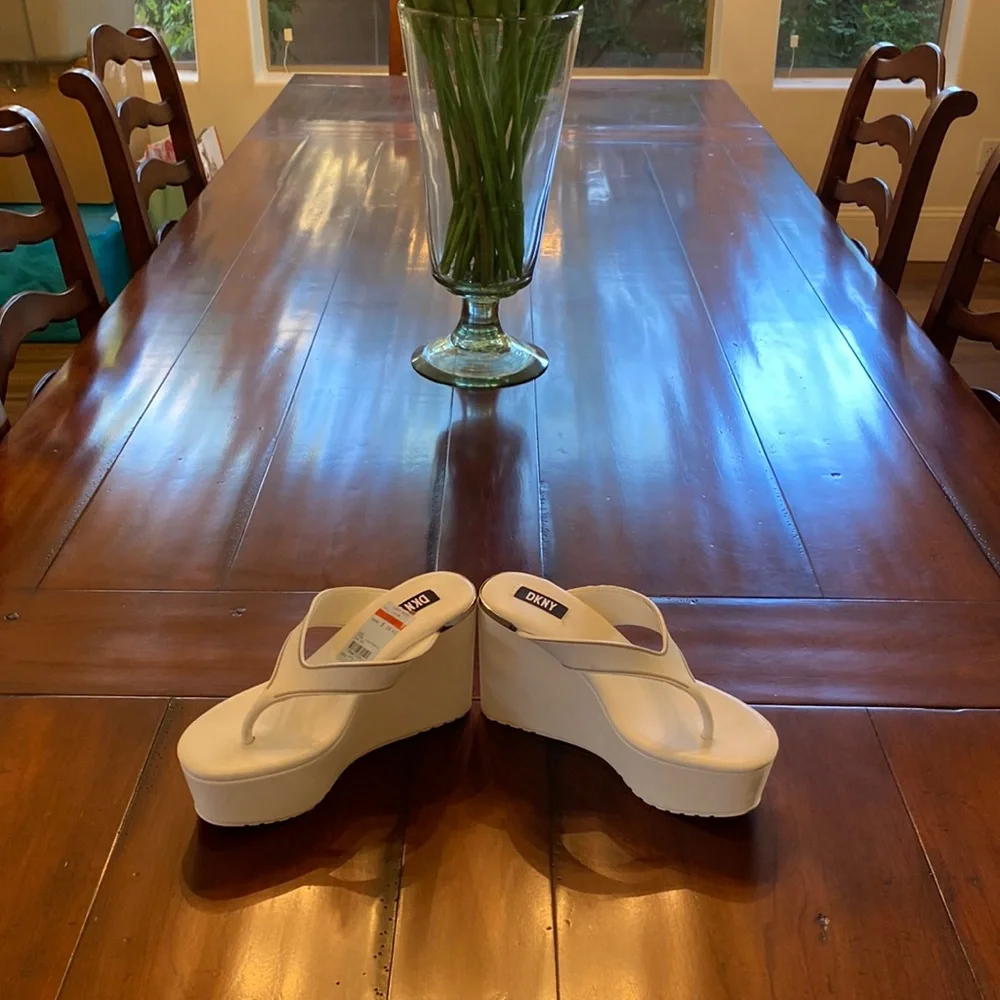 DKNY Wedge Sandals - Picture 1 of 5